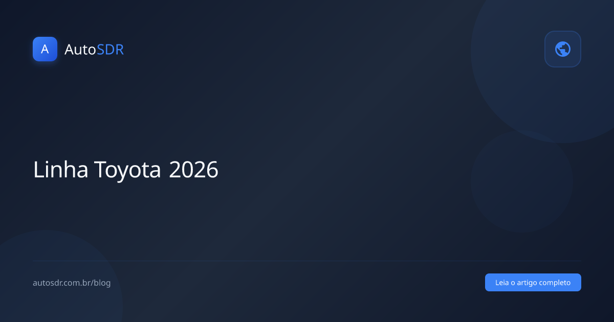 Linha completa Toyota 2026
