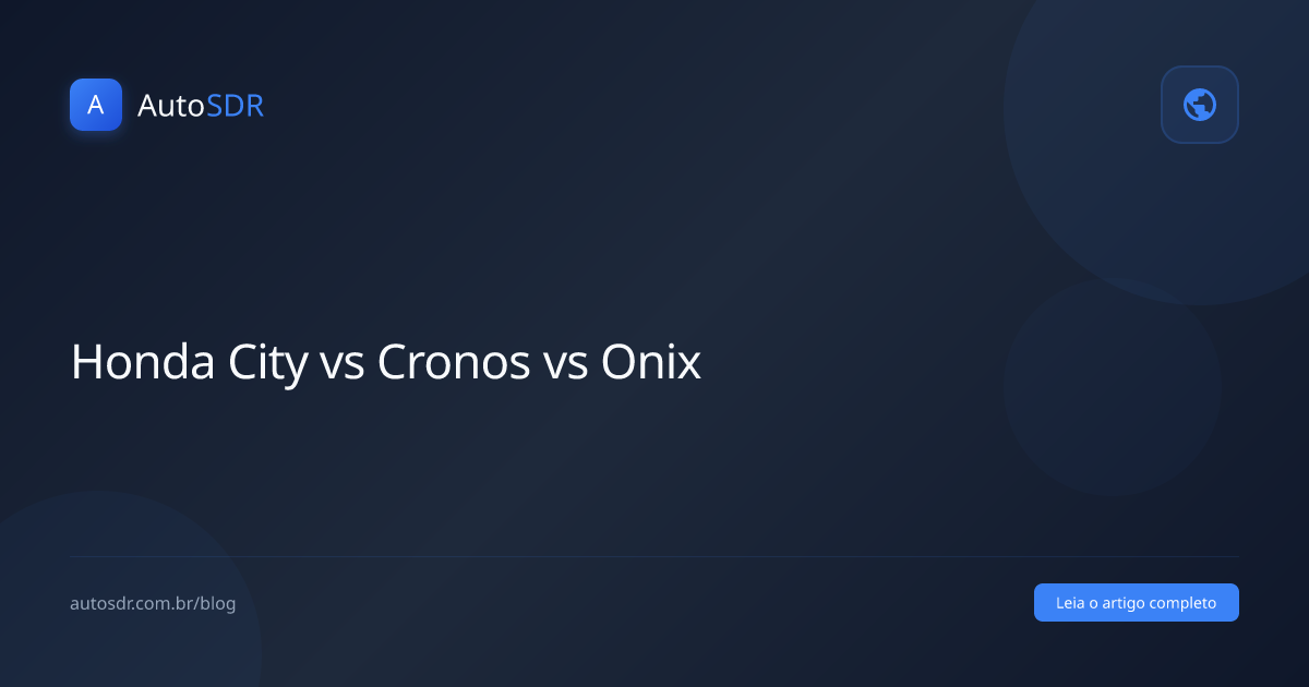 Comparativo Honda City vs Cronos vs Onix Sedan