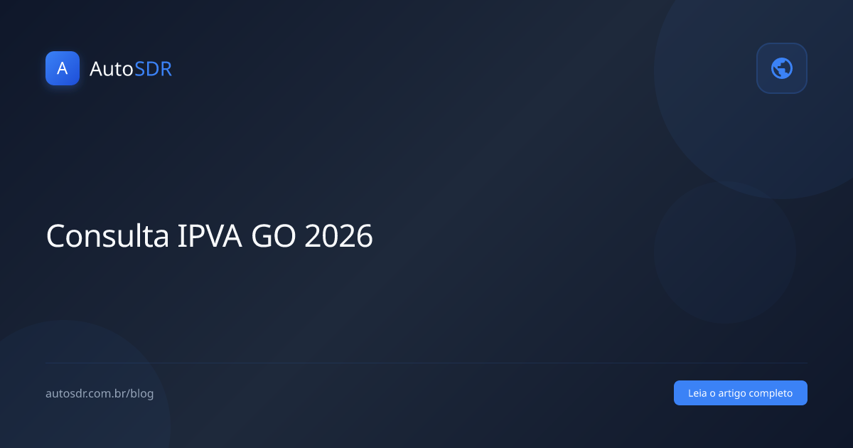 Consulta IPVA Goias 2026