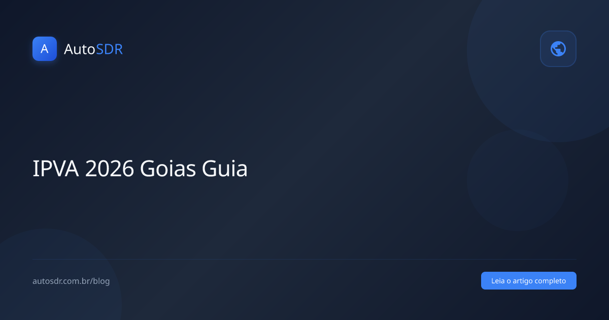 IPVA 2026 Goias guia completo