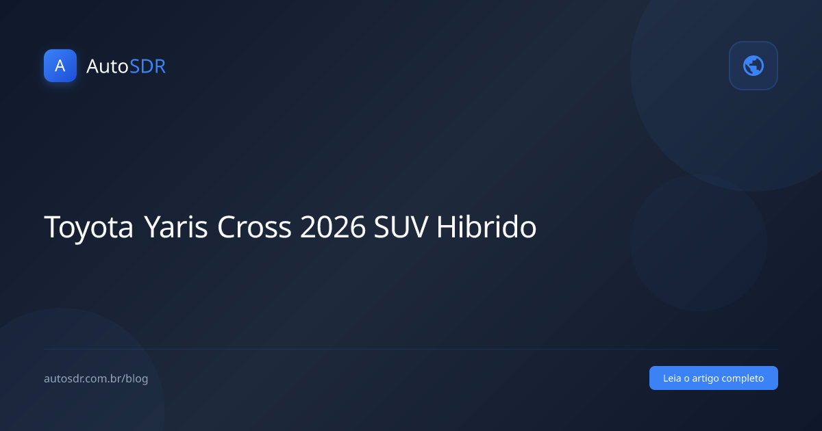 Toyota Yaris Cross 2026 SUV hibrido