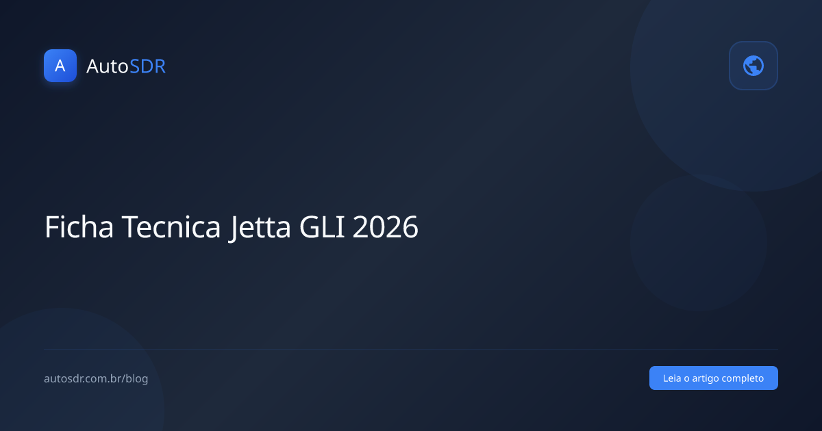 Ficha tecnica do Volkswagen Jetta GLI 2026