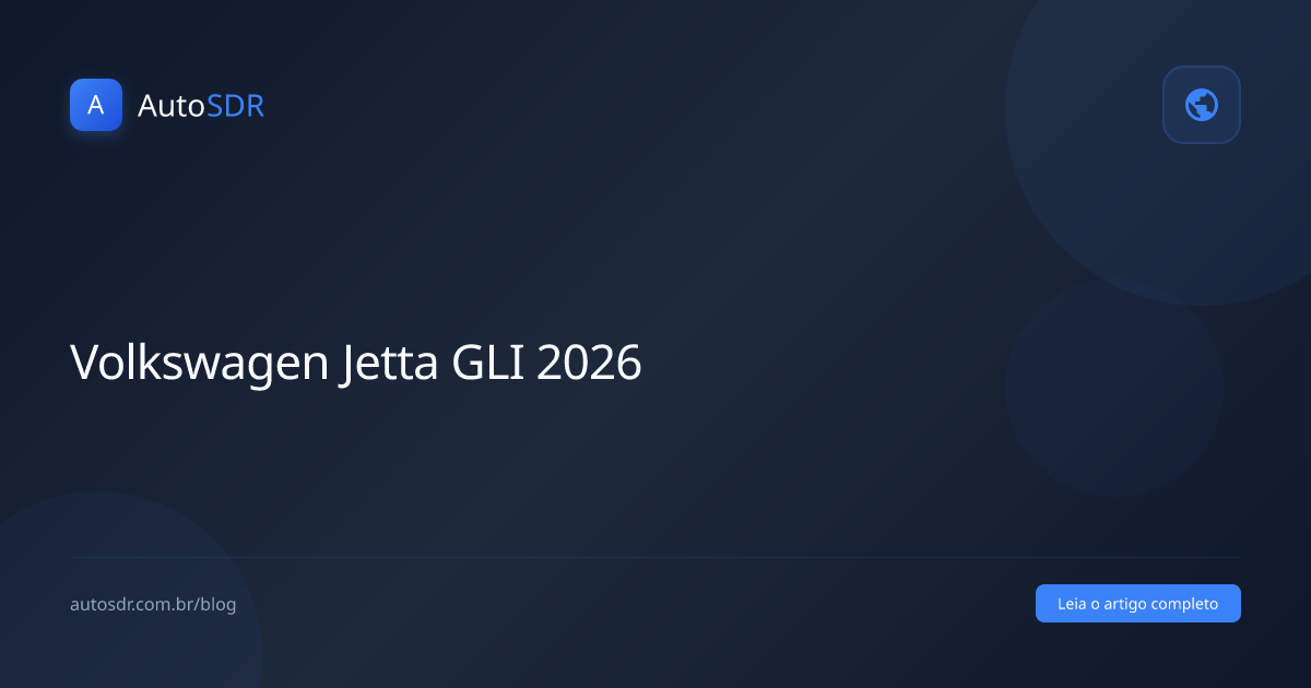 Volkswagen Jetta GLI 2026 sedan esportivo