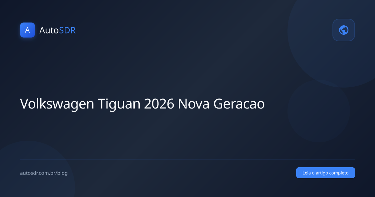 Volkswagen Tiguan 2026 nova geracao